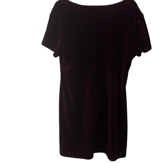 Scoop neck velvet dress - Picture 3 of 5